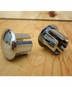 Pneumatiques Pour Cycles Paire Embout De Guidon Chromé Encastrable