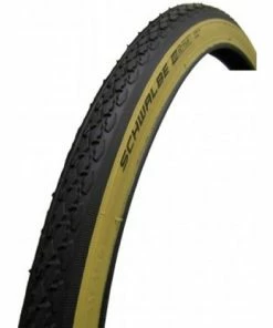 Pneumatiques Pour Cycles 27x1 1/4 Pneu Schwalbe STANDARD HS159 Noir Flanc Beige - Tringle Rigide - ETRTO 28/32-630 -Pneumatiques pour cycles boutique hs159 1