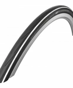 Pneumatiques Pour Cycles 700x25c Schwalbe LUGANO HS 471 Noir à Bande Blanche Tringle Rigide ETRTO 25-622