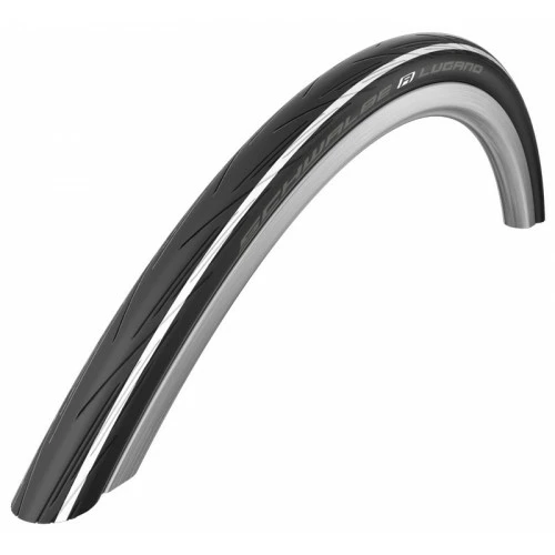 Pneumatiques Pour Cycles 700x25c Schwalbe LUGANO II HS 471 Noir à Bande Blanche Tringle Rigide ETRTO 25-622 3 Pneumatiques Pour Cycles 700x25c Schwalbe LUGANO II HS 471 Noir à Bande Blanche Tringle Rigide ETRTO 25-622
