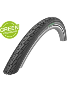 Pneumatiques Pour Cycles 24x1.75 Pneumatique Schwalbe ROAD CRUISER Noir HS484 - Green Compound - Tringle Rigide - ETRTO 47-507